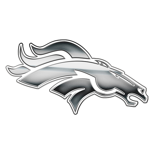 Denver Broncos Silver Logo vinyl decal